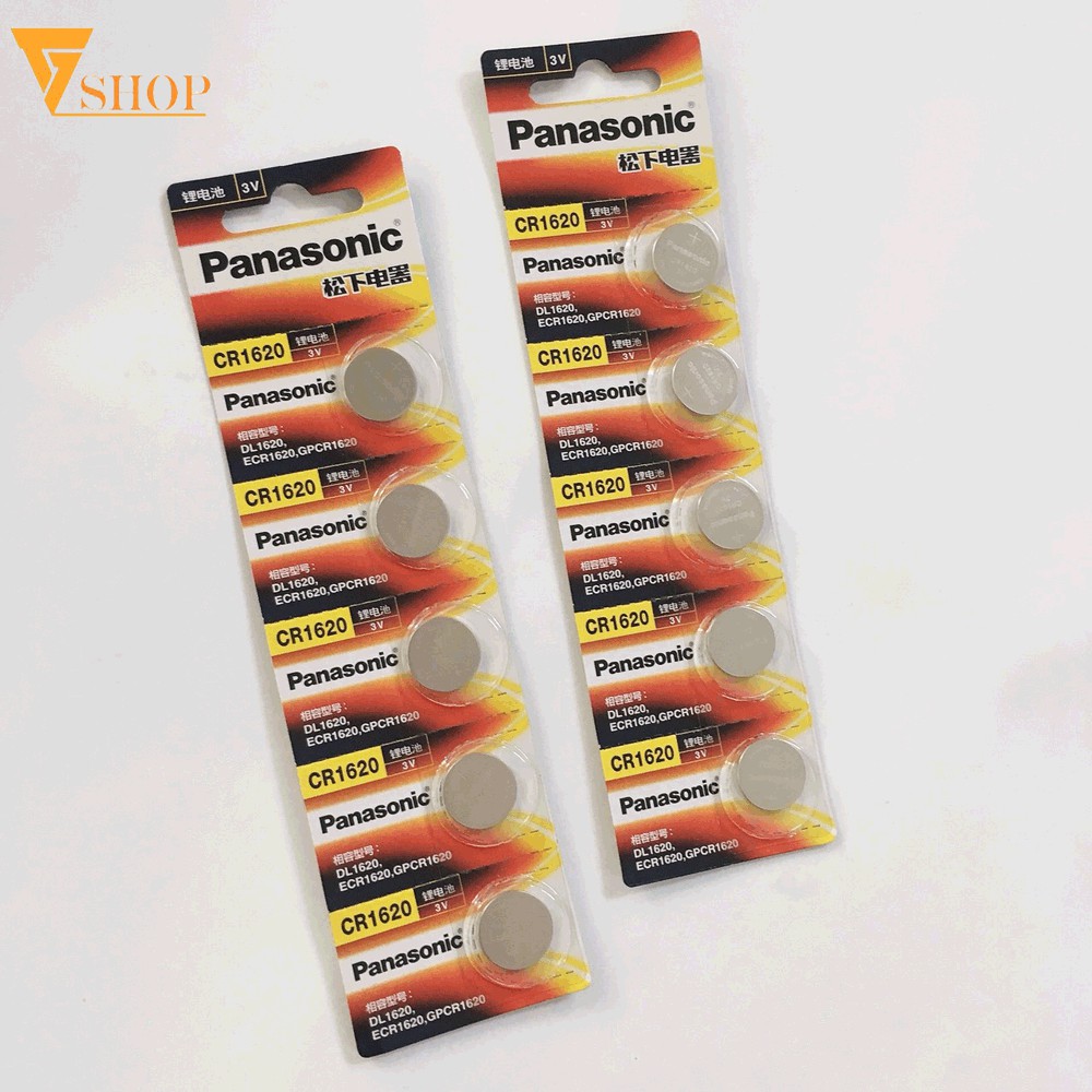 Pin Panasonic CR1620 vỉ 5 viên hàng chính hãng