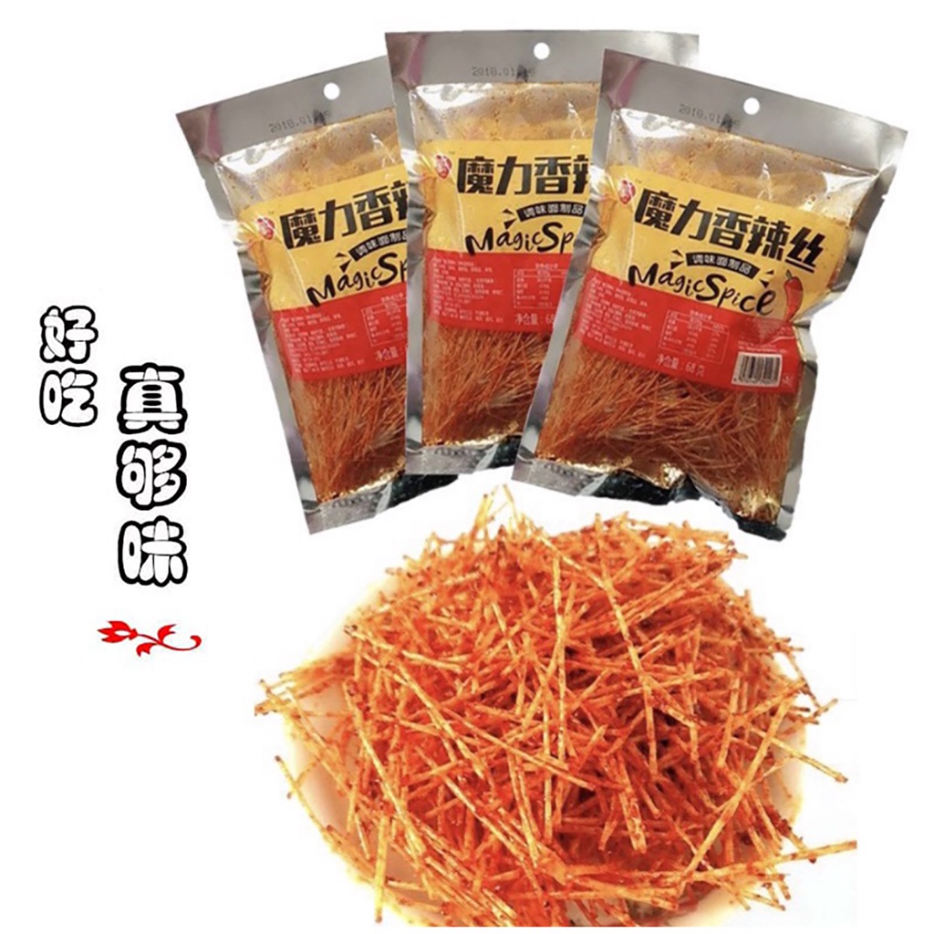 Tăm cay nhí trung quốc siêu ngon Magic Spice gói to 68gr