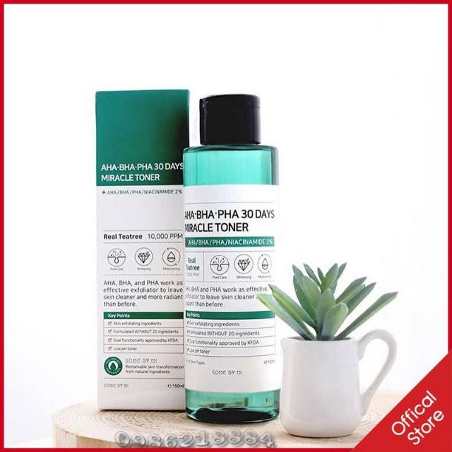 Nước Hoa Hồng "Thần Kỳ" Some By Mi AHA-BHA-PHA 30 Days Miracle Toner [Trị Sạch Mụn Chỉ Trong 30 Ngày].