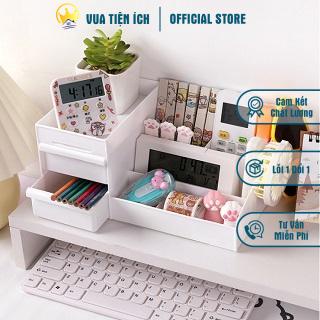Kệ để mỹ phẩm nhựa đa năng - Tủ đựng mỹ phẩm 3 tầng nhiều ngăn siêu tiện ích - Đồ deco phòng