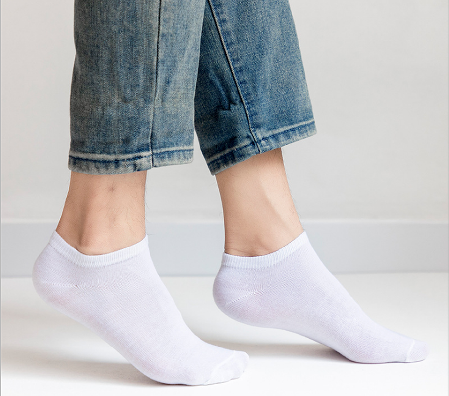 Vớ dáng ngắn màu trơn đơn giản thời trang dành cho nam