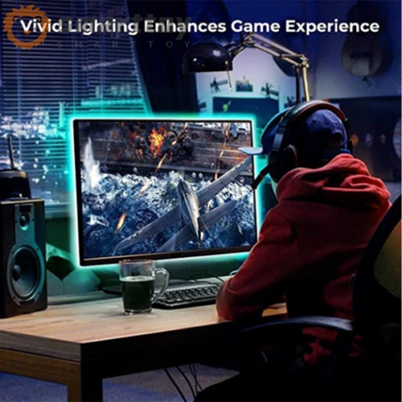 Bộ dây đèn led trang trí phía sau TV / màn hình máy tính DIY | BigBuy360 - bigbuy360.vn