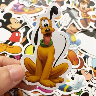 Set 50 miếng dán chống thấm nước hình chuột Mickey
