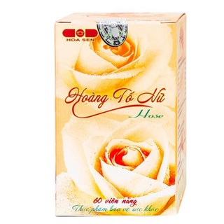 Hoàng Tố Nữ Hose - Hỗ trợ giảm khí hư bạch đới, huyết trắng, hoàng đới, rối loạn nội tiết tố nữ - Hộp 60 viên