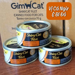 🐈 set 4 lon pate gimcat shiny cat filet 70g cho mèo