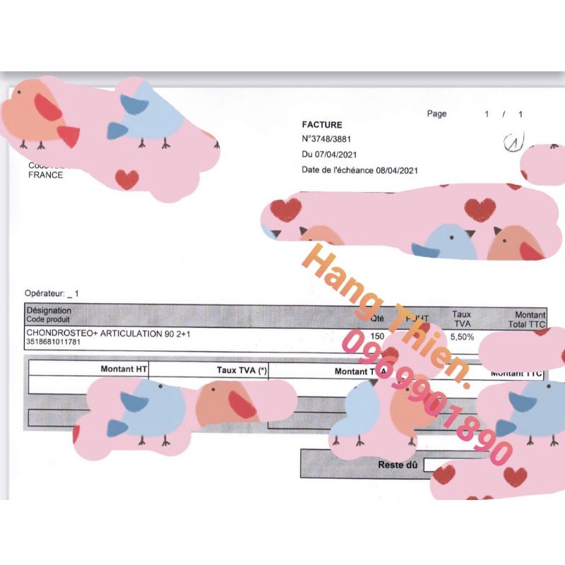 Set bổ xương khớp Pháp Chondrosteo của Granions