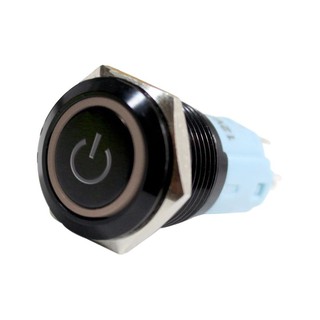 Công tắc đèn LED đỏ 12V chống nước 16mm