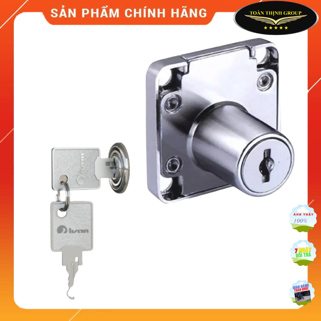 Bộ Khóa Tủ Vuông Ivan & Hammer Hợp Kim Kẽm Chất Lượng Chính Hãng