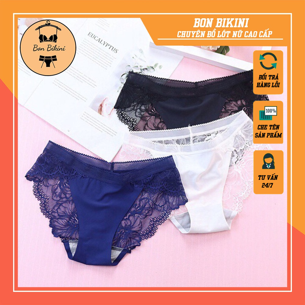 Quần Lót nữ Su Hoa Pha Ren Thái mềm mịn thoáng mát co dãn tốt ms 8423