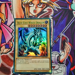 Thẻ bài Yugioh chính hãng | Blue-eyes White Dragon | LDS2 Ultra Rare