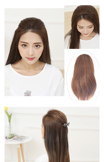 Tóc giả kẹp phồng mái loại có bấm phồng 🥰FREESHIP😍 TÓC GIẢ