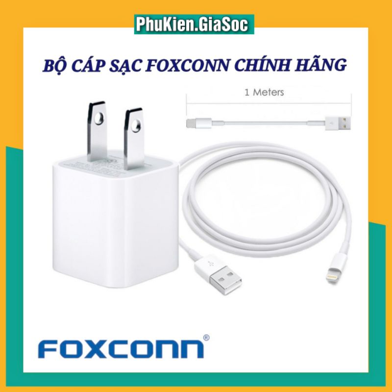 BỘ CỦ SẠC + CÁP SẠC FOXCONN IP