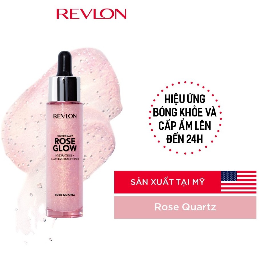 SẢN XUẤT USA Kem lót chuyên nghiệp dưỡng ẩm và bắt sáng Revlon PhotoReady Rose Glow 30ml | BigBuy360 - bigbuy360.vn