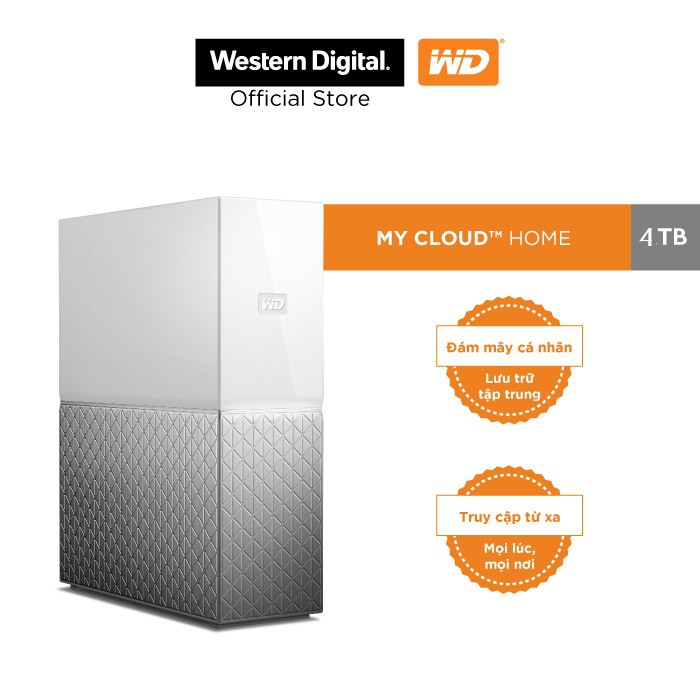 Ổ cứng WD My Cloud 4TB-3.5&quot; Personal Cloud (Network Drives)-