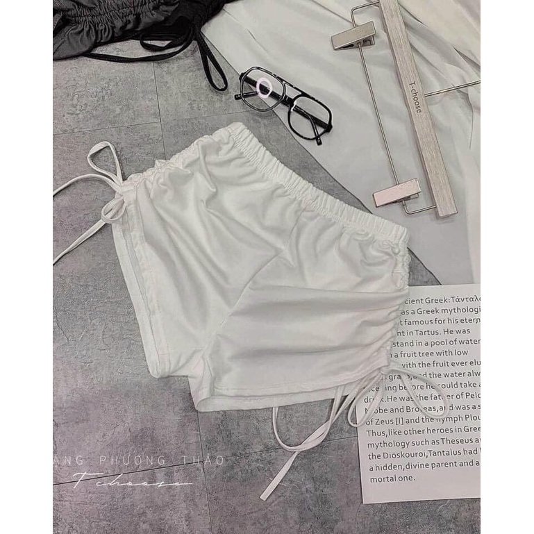 Quần Đùi Nữ Mặc Ở Nhà Dây Rút Chất Cotton Kèm Ảnh Thật | BigBuy360 - bigbuy360.vn