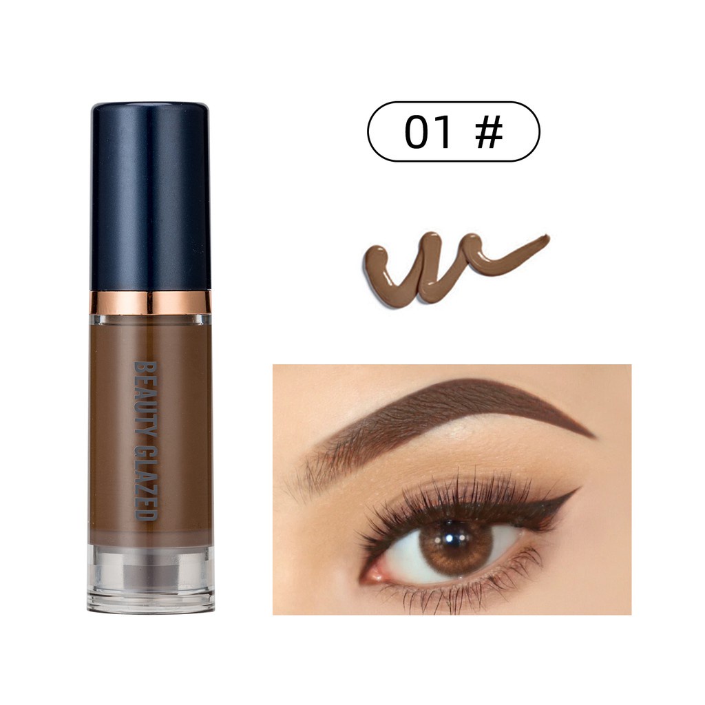 Mỹ phẩm gel kẻ mày không thấm nước lâu trôi BEAUTY GLAZED có 4 màu + cọ chải mày hai đầu | BigBuy360 - bigbuy360.vn