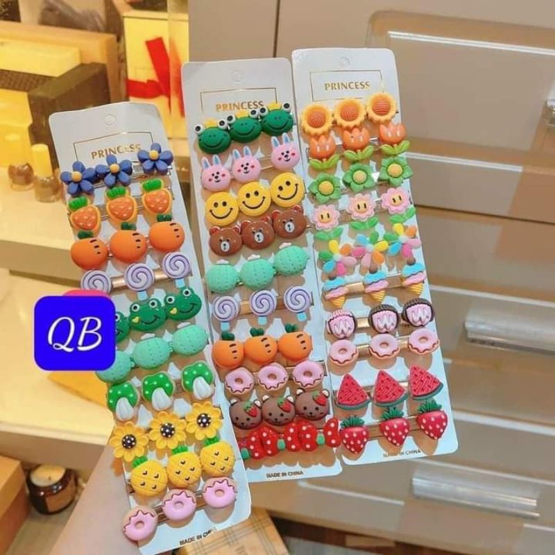 SET 10 KẸP TÓC MÁI ĐẸP CHO BÉ