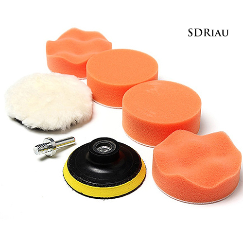 Set Miếng Mút Hỗ Trợ Đánh Bóng Xe Hơi Tiện Dụng 7 Món