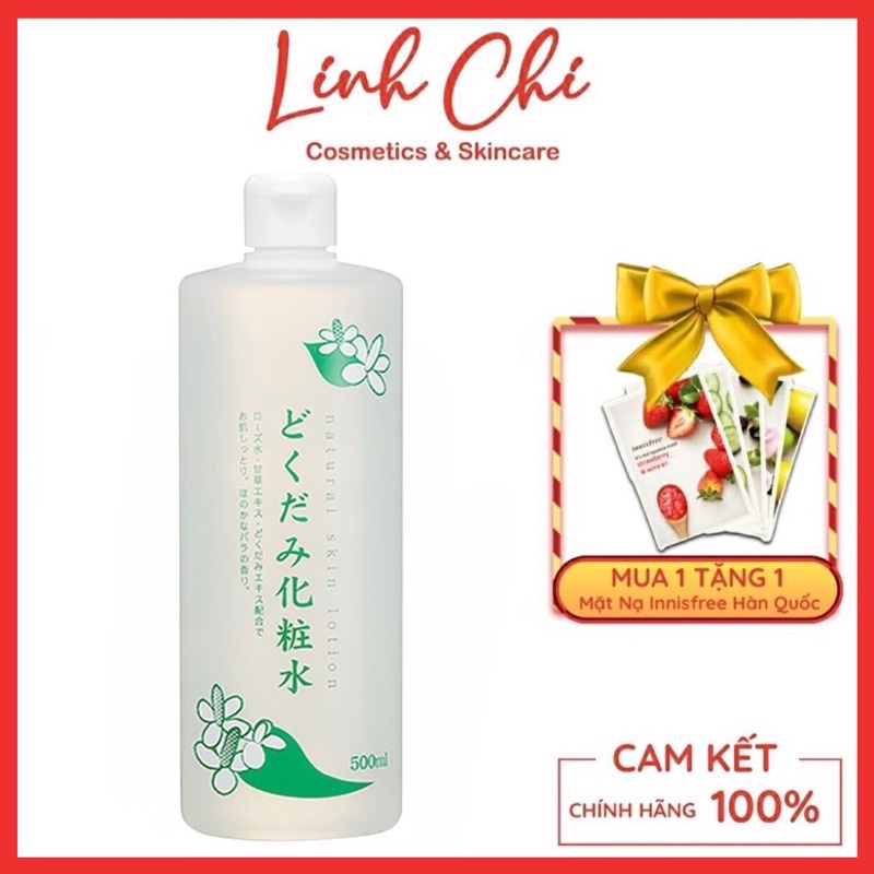 Nước Hoa Hồng Lotion Toner Diếp Cá Dokudami Ngăn Ngừa Mụn 500ml