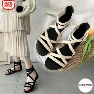 Giày Sandal Chiến Binh Cao Cổ Dây Chéo Quai Ngang Giá Hấp Dẫn [Sale Mạnh]