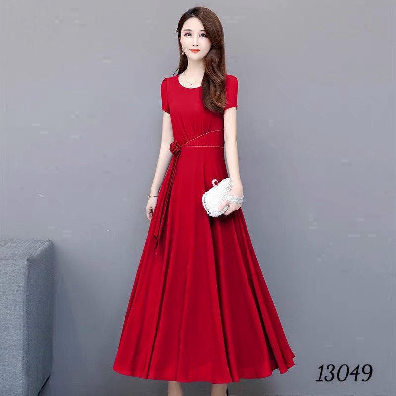 (HCM) ĐẦM XÒE VOAN CHIFFON NỮ 2 LỚP SANG CHẢNH - CAO CẤP , TÔN DÁNG SÀNH ĐIỆU CHO CÁC QUÝ CÔ NƯƠNG KM FASHION