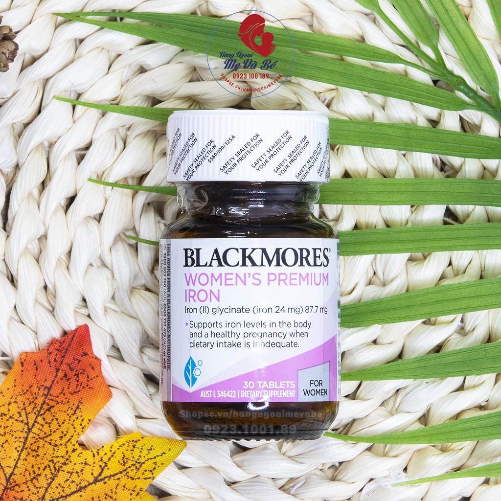 Viên bổ sung sắt cho bà bầu Blackmores Pregnancy Iron -Úc [Mẫu mới, Date 7/2024]