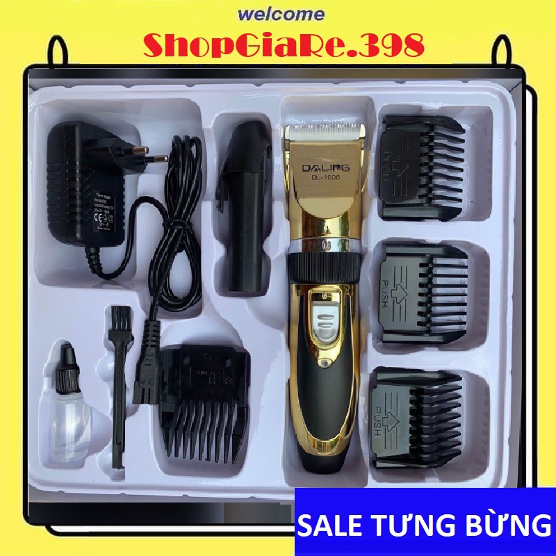 ⚡HÀNG CAO CẤP⚡Tông đơ cắt tóc DALING 1006 12W, Tặng thêm 1 pin dự phòng