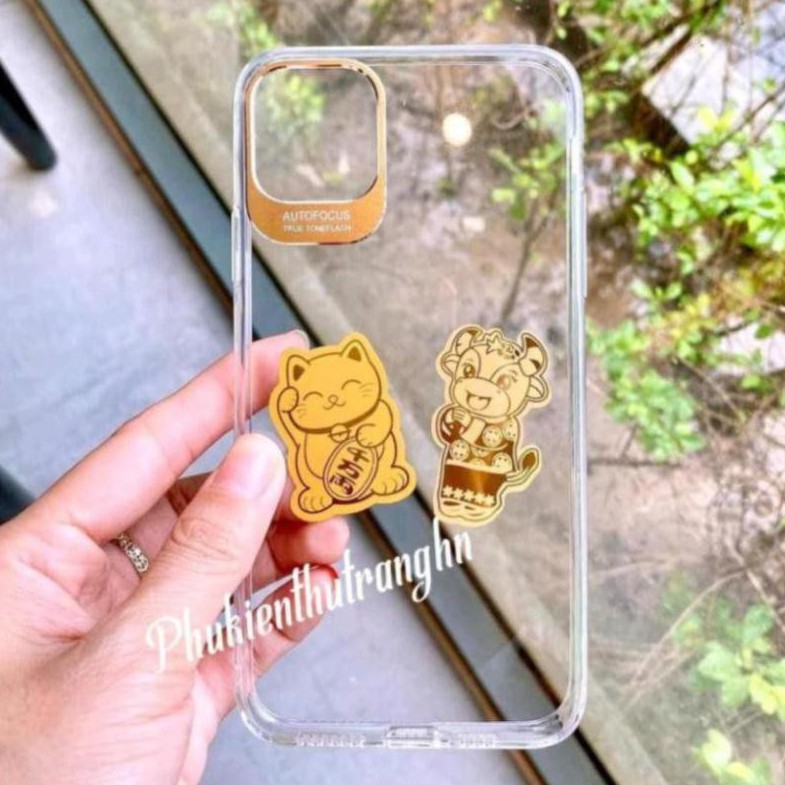 Mèo thần tài Trâu vàng Tân Sửu vàng 24k rước lộc vào nhà - đêm lại may mắn tài lộc+ốp samsung | BigBuy360 - bigbuy360.vn