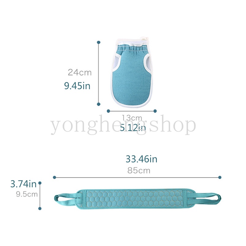 Set 3 bông tắm chà lưng tẩy tế bào chết tiện dụng