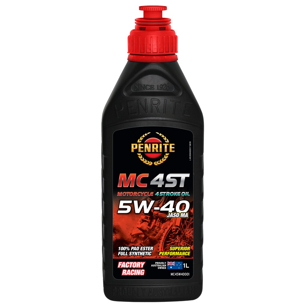 PENRITE-Dầu nhớt động cơ xe máy MC-4ST  5W40 (100% PAO Ester)
