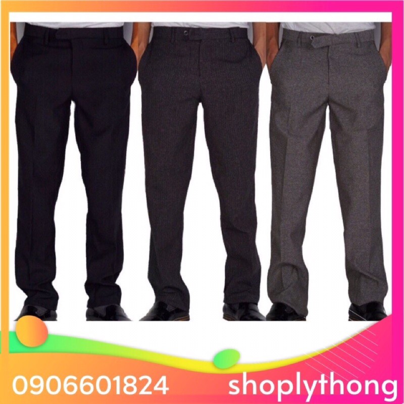 Quần Tây Âu Ống Đứng Công sở Hình thật