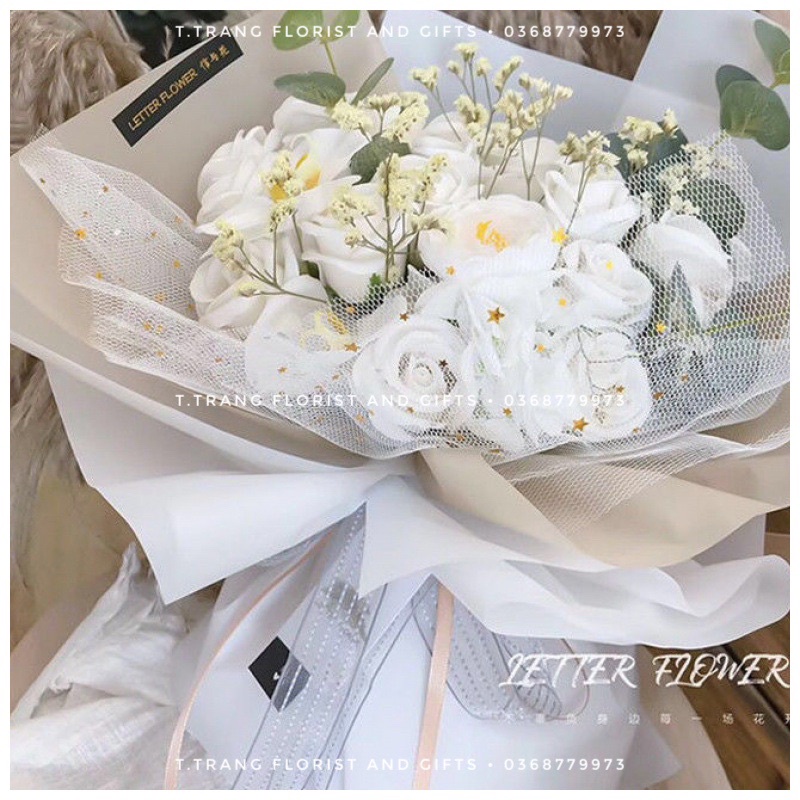 ⭐️Vải Lưới Họa Tiết Ngôi Sao 50(cm) - Phụ kiện Gói Hoa⭐️