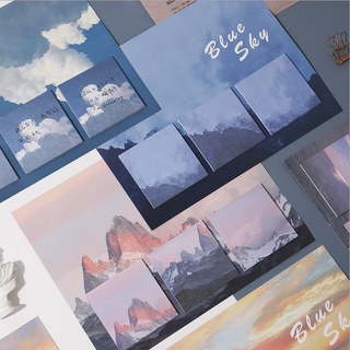 Sáng tạo cảnh quan Memo Pad Yunhaishanling Series Message N Times Sticker Nhãn dán trang trí tiện lợi Ghi chú