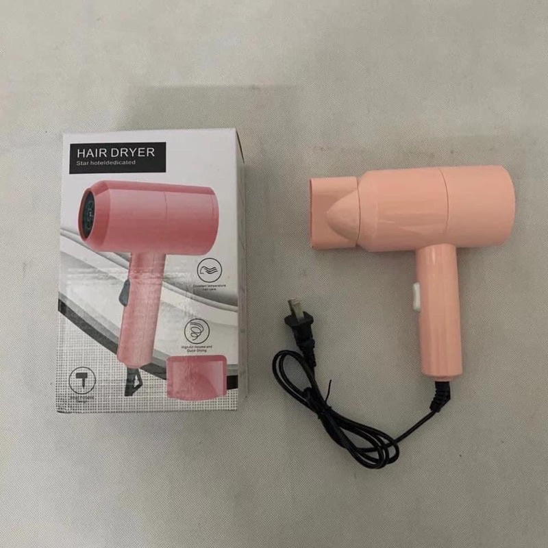 Máy sấy mini gấp gọn tạo kiểu tóc chuyên nghiệp công suất lớn 1000w bảo hành 12 tháng