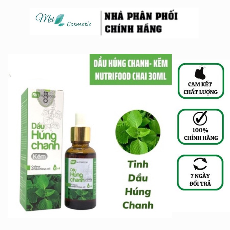 Dầu Húng Chanh Kẽm 30Ml Faneco, Tinh Dầu Húng Chanh Kẽm giảm ho, sổ mũi hỗ trợ tăng cường miễn dịch tự nhiên