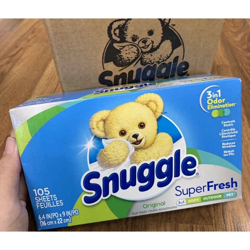 Giấy thơm quần áo Snuggle hộp 105 tờ / Super Fresh / mùi thơm dịu nhẹ, tươi mát