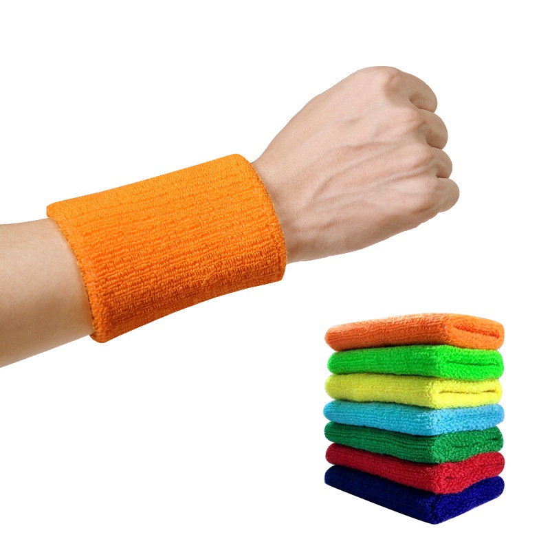 1 Băng Quấn Bảo Vệ Cổ Tay Bằng Cotton Nhiều Màu Tiện Dụng Khi Tập Gym / Thể Thao