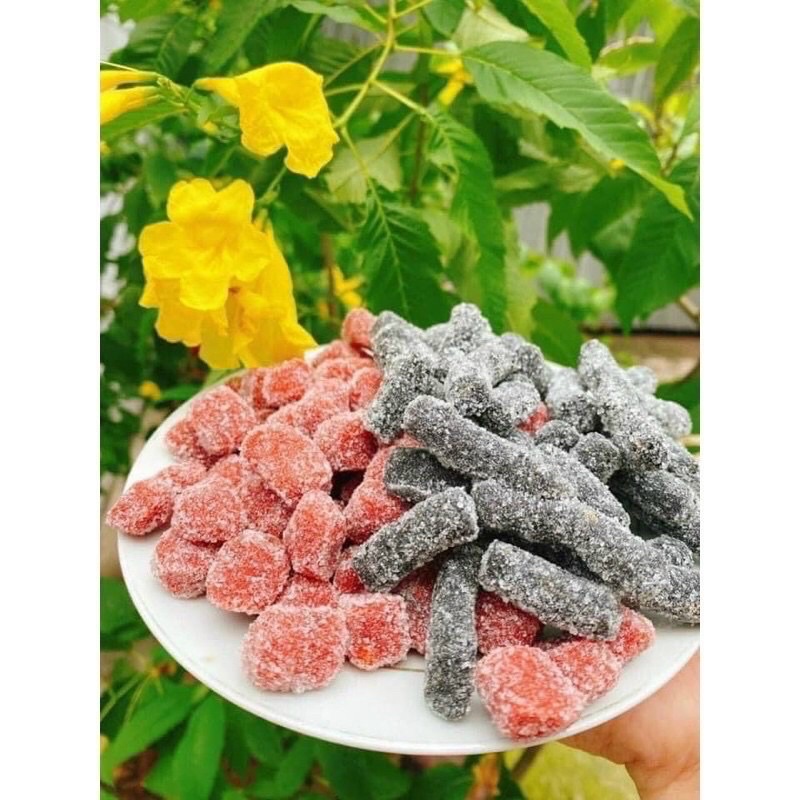 Kẹo Dâu Tây Mix Kẹo Dâu Tằm Đặc Sản Đà Lạt Đóng lon 400Gr