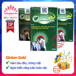 [KÈM QUÀ] Hoạt Huyết Ginton Gold Golden Health – Giảm đau đầu chóng mặt, rối loạn tiền đình, thiểu năng tuần hoàn não