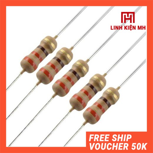 Điện Trở Vạch 1/4W 5% túi 50 con - linhkienmh