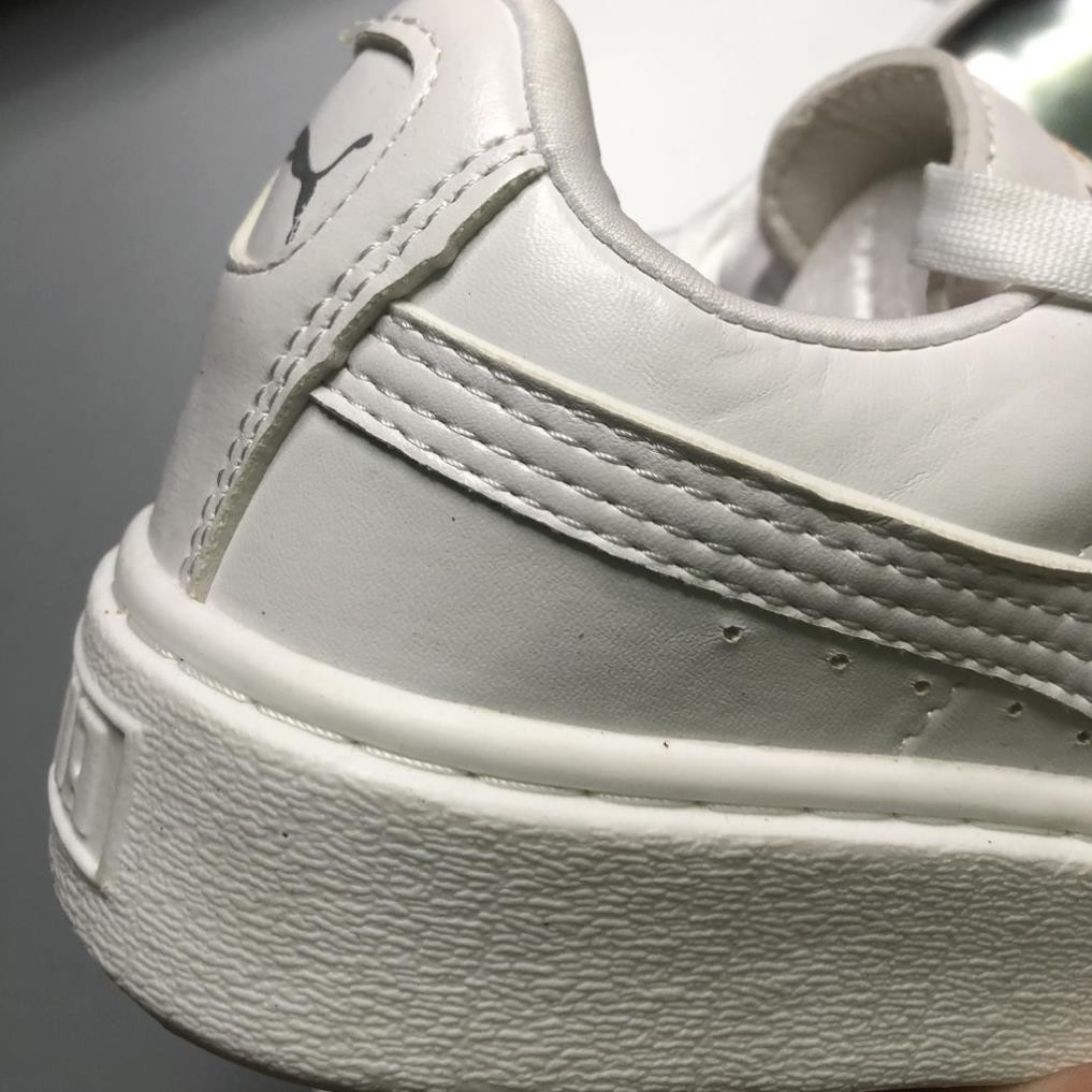 [FREESHIP + TẶNG TẤT] Giày Thể Thao Sneaker Puma Trắng Mũi Bạc Bóng Cao Cấp, Đế Đúc Đơn Giản Đi Học Đi Chơi | BigBuy360 - bigbuy360.vn