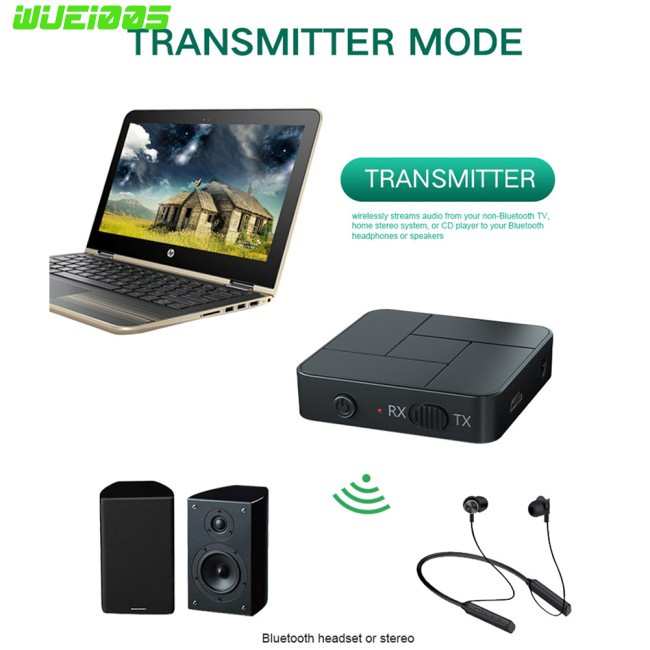 Bluetooth 5.0 Audio  Receiver  Transmitter 3.5mm Aux Jack Rca Usb Headphone Car Wireless Stereo With Dongle Pc Adapter For Mic Tv