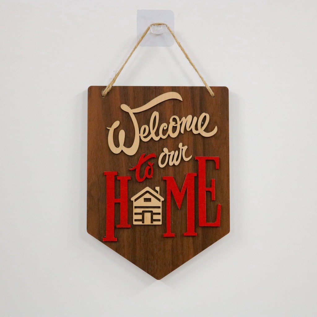 Bảng gỗ treo tường, trang trí nhà cửa Câu nói tiếng Anh hay