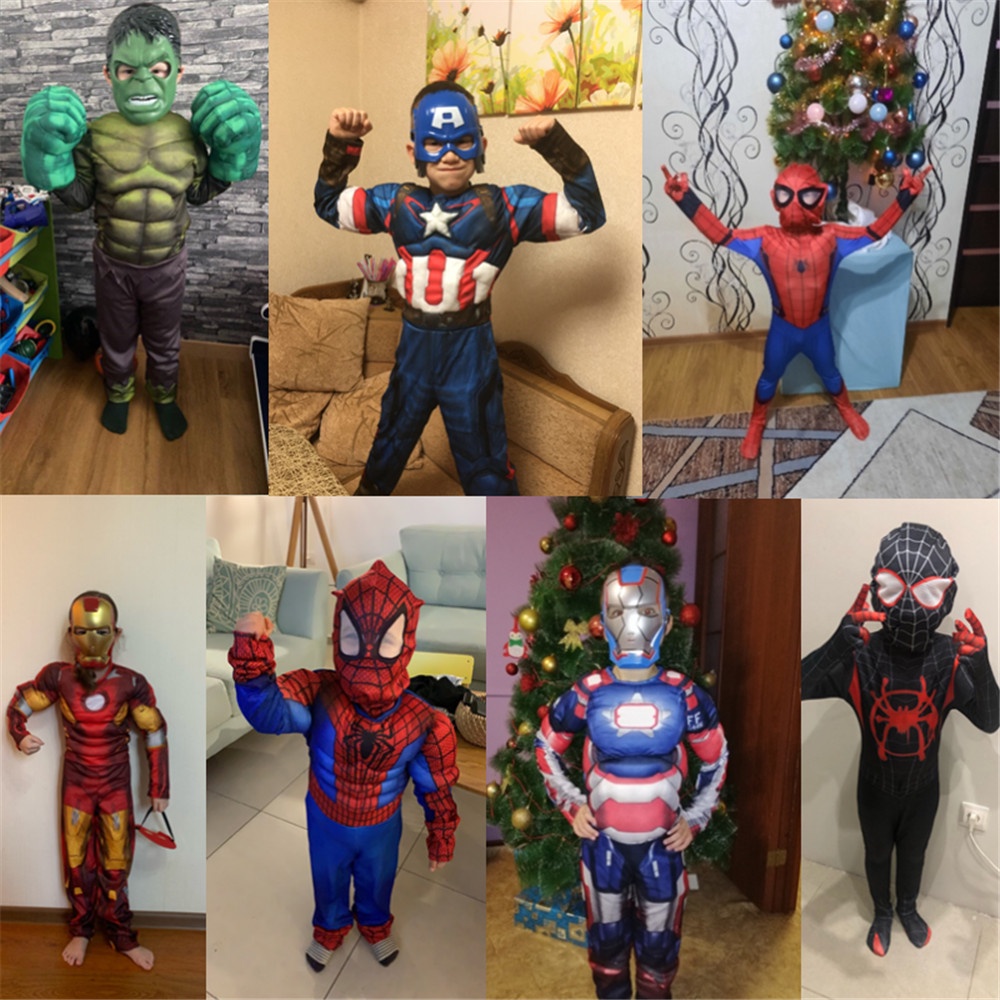 Bộ Đồ Hóa Trang Nhân Vật Siêu Anh Hùng Marvel Độc Đáo Cho Bé