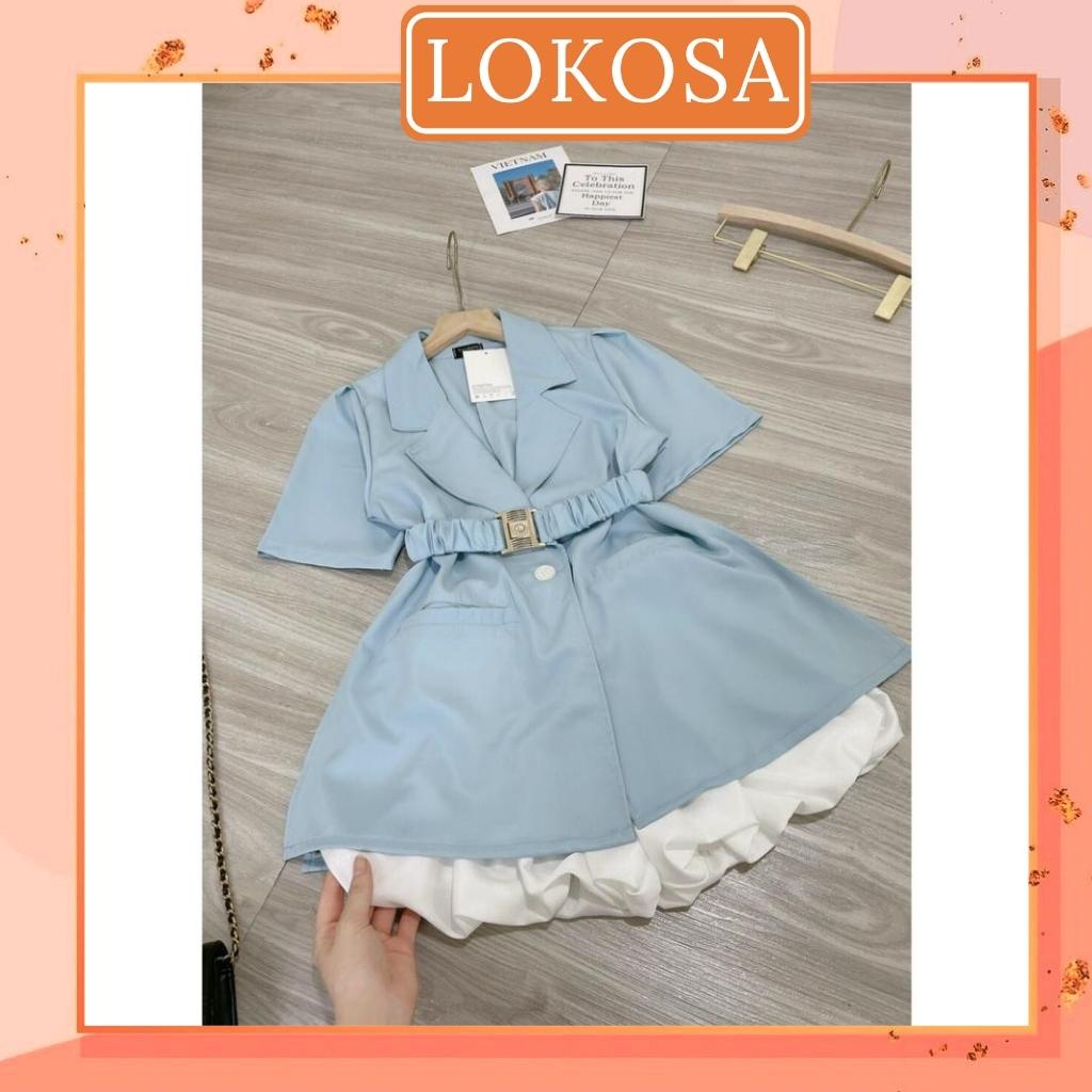 Set Vest Nữ Chân Váy LOKOSA Đầm Vest Công Sở Blazer Hàn Quốc Đẹp, Thiết kế Công Sở, Đi Dự Tiệc Cưới AOE024