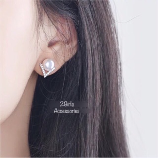 Bông tai bạc 925 cao cấp kiểu đơn giản thanh lịch