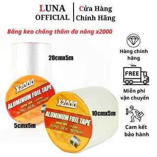 Băng keo chống thấm x2000 keo siêu dính Nhật Bản chịu nước chịu nhiệt chống thấm dột dán mọi chất liệu