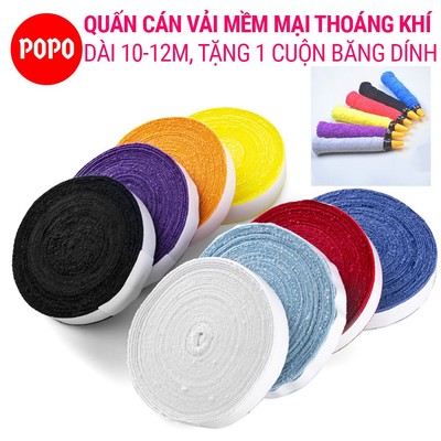 Quấn cán vải tennis POPO 1135 (1 cuộn lớn) thoáng khí, thoát mồ hôi, mềm mại