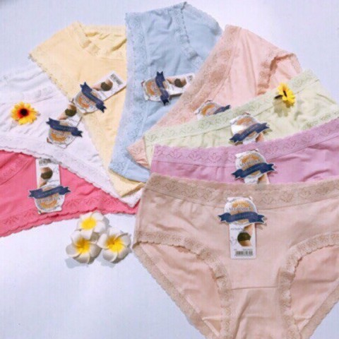 Quần lót nữ cotton Hoàng Oanh Underwear, quần chip viền ren - 819