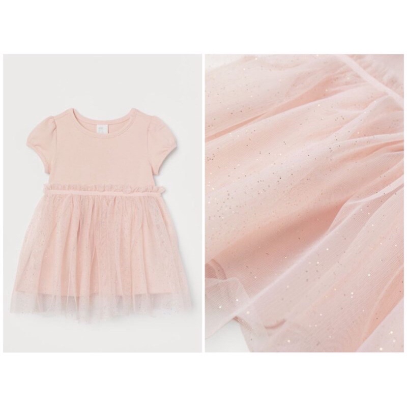 Váy cotton chân ren trái tim và chân ren hồng